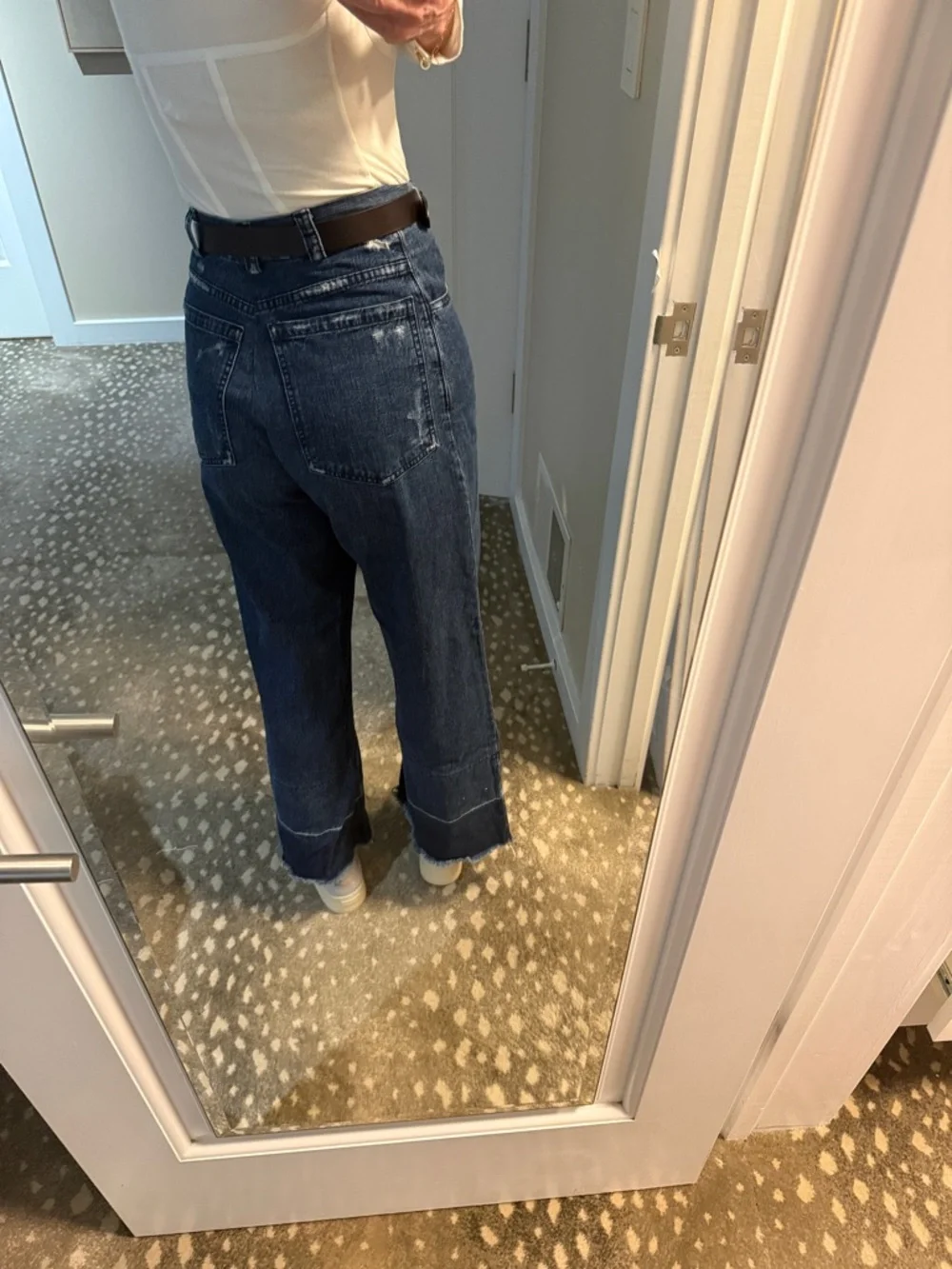 Rachel Comey Dark Blue Indigo Legion Wide-Leg Jeans Sz 6 - Picture 7 of 14